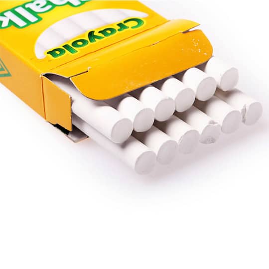 12 Packs: 12 ct. (144 total) Crayola® White Chalk